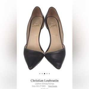 AUTHENTIC Christian Louboutin - Leather D’Orsay Pump.  100% Authentic.